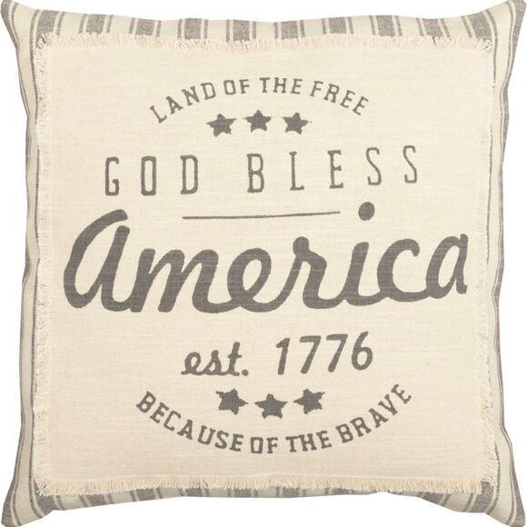 Piper’s Classics 18x18 “Land of the Free” Pillow Cover - new in pack - Picture 3 of 7